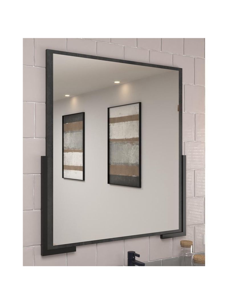 Espelheira Para Banheiro 70cm Multimóveis Cr10110 Carbono