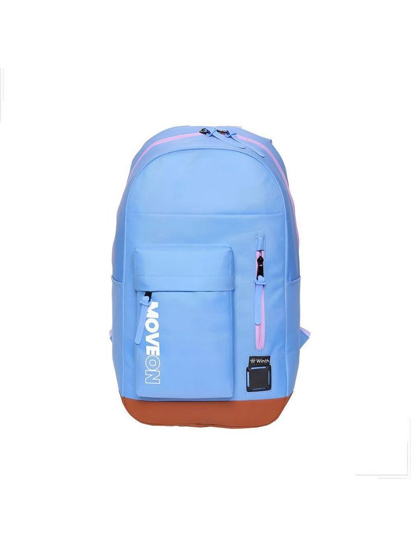 Mochila Unissex Juvenil Cores Escolar Passeio Viagem Cor:azul Escuro