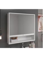 Espelheira Para Banheiro 2 Portas 60Cm Cr10075 Branca
