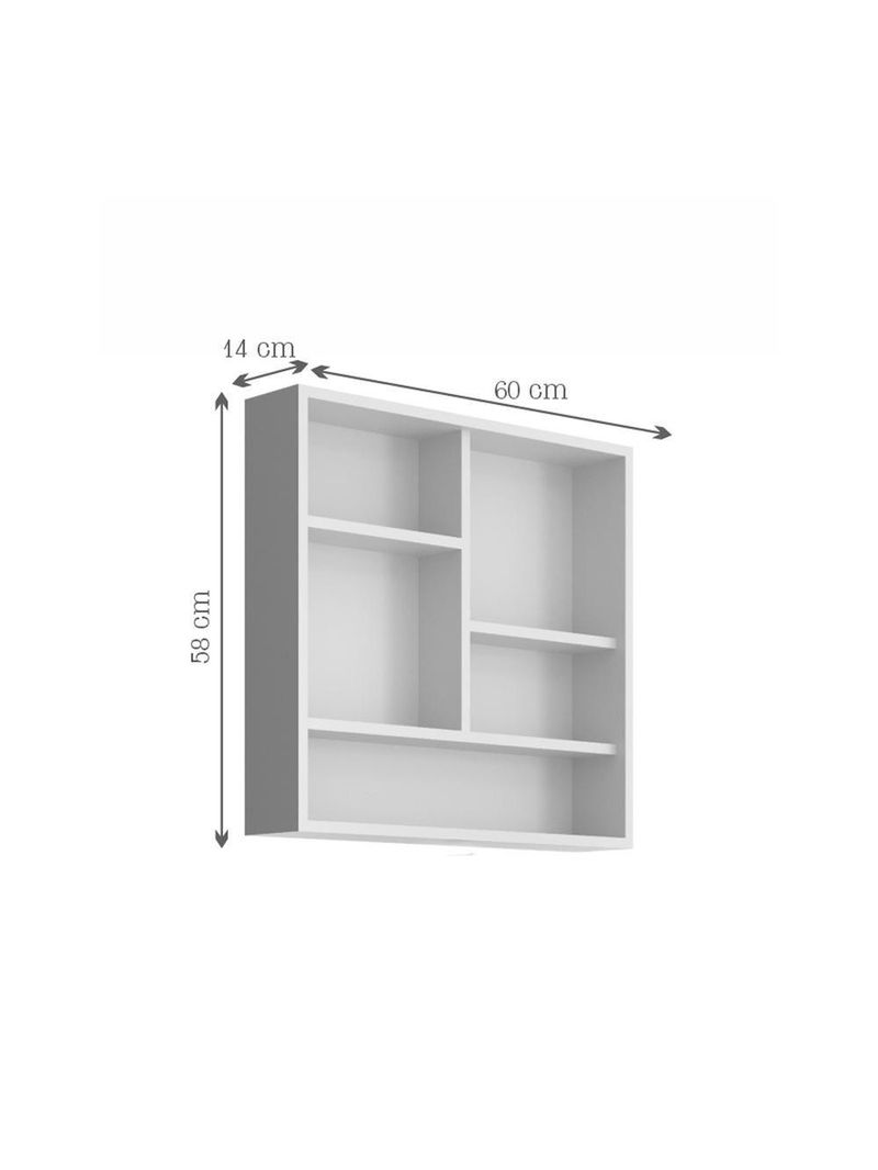 Espelheira Para Banheiro 2 Portas 60Cm Cr10075 Branca