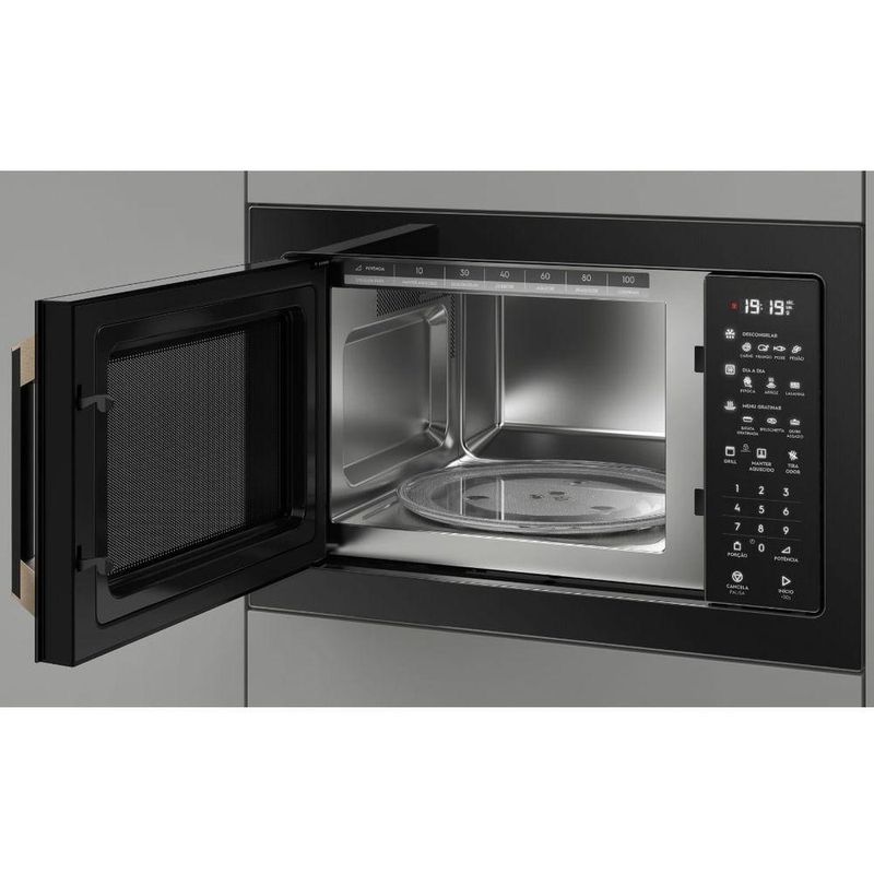 Micro-ondas Electrolux De Embutir MV43T Pro Series Glass Touch 34L Preto 54341PBA135 110V