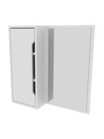 Espelheira Para Banheiro 60cm Com 1 Porta Multimóveis Cr10117 Branco