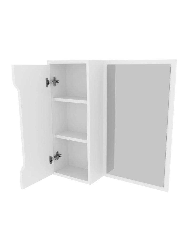 Espelheira Para Banheiro 60cm Com 1 Porta Multimóveis Cr10117 Branco