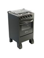 Fogão 4 Bocas De Piso Braslar New Sirius 2023 Preto