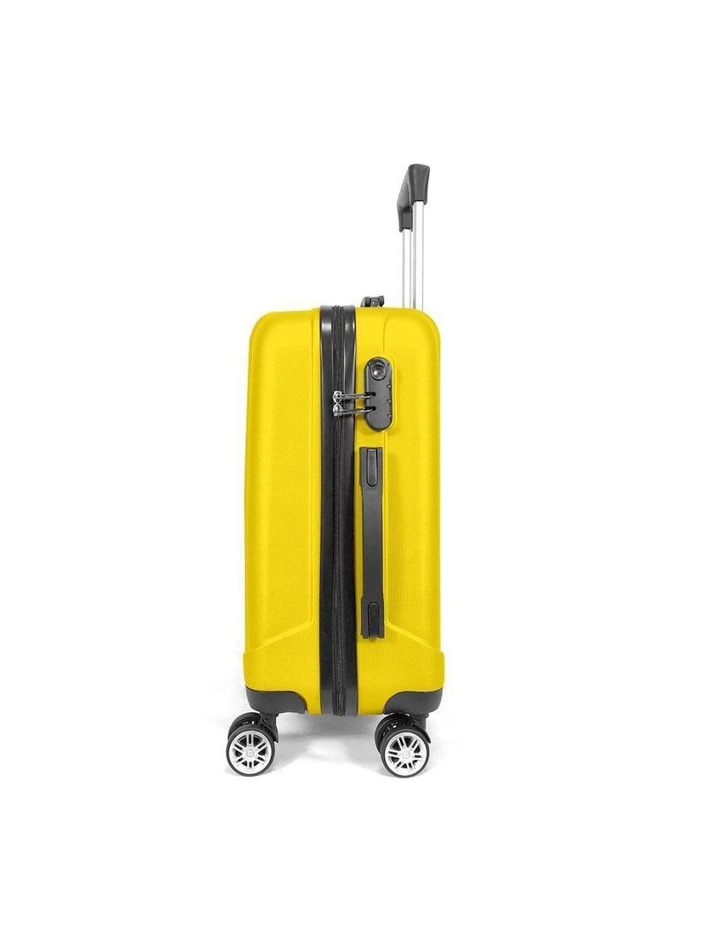 Mala De Bordo Abs 4 Rodas Action Fortt Amarela MAB02-AM