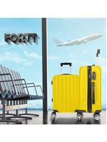 Mala De Bordo Abs 4 Rodas Action Fortt Amarela MAB02-AM