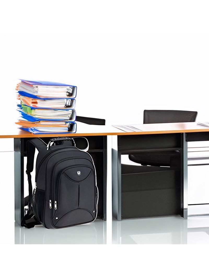 Mochila Executiva Preta Multifuncional Reforçada