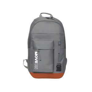 Mochila Unissex Juvenil Cores Escolar Passeio Viagem Cor:cinza