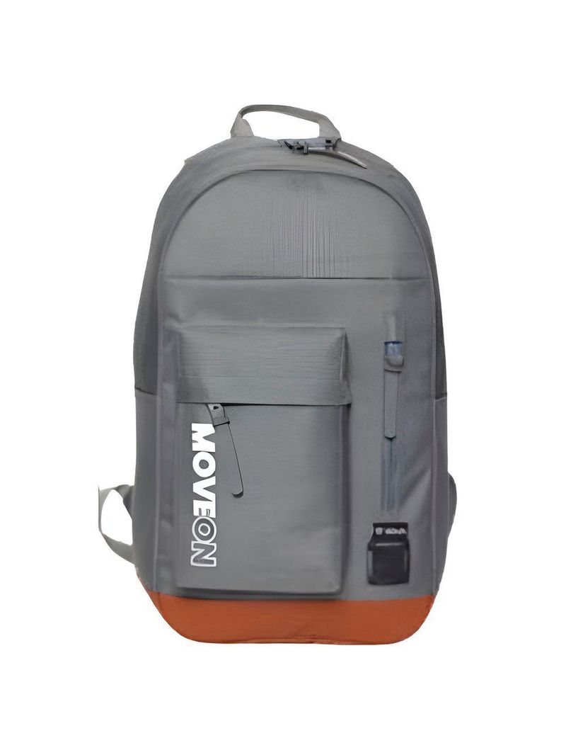 Mochila Unissex Juvenil Cores Escolar Passeio Viagem Cor:cinza