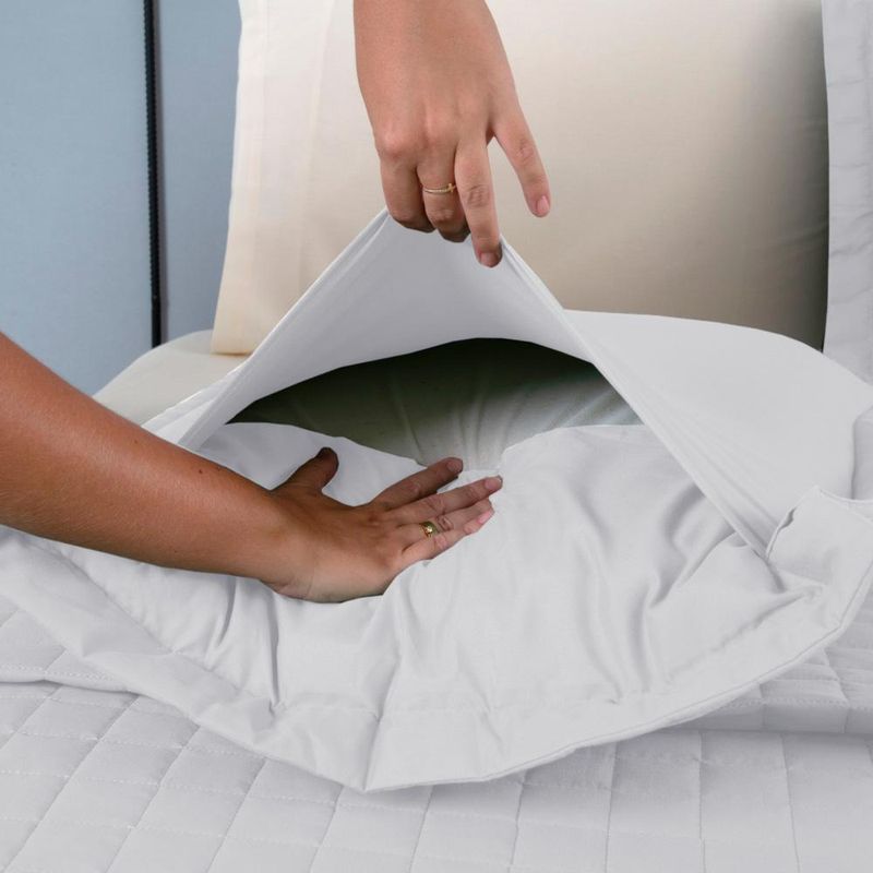 Kit cobre leito colcha bellini king dupla face percal 300 fios textura matelassê 3 peças - branco