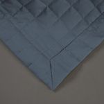 Kit cobre leito colcha bellini solteiro dupla face percal 300 fios textura matelassê 2 peças - azul