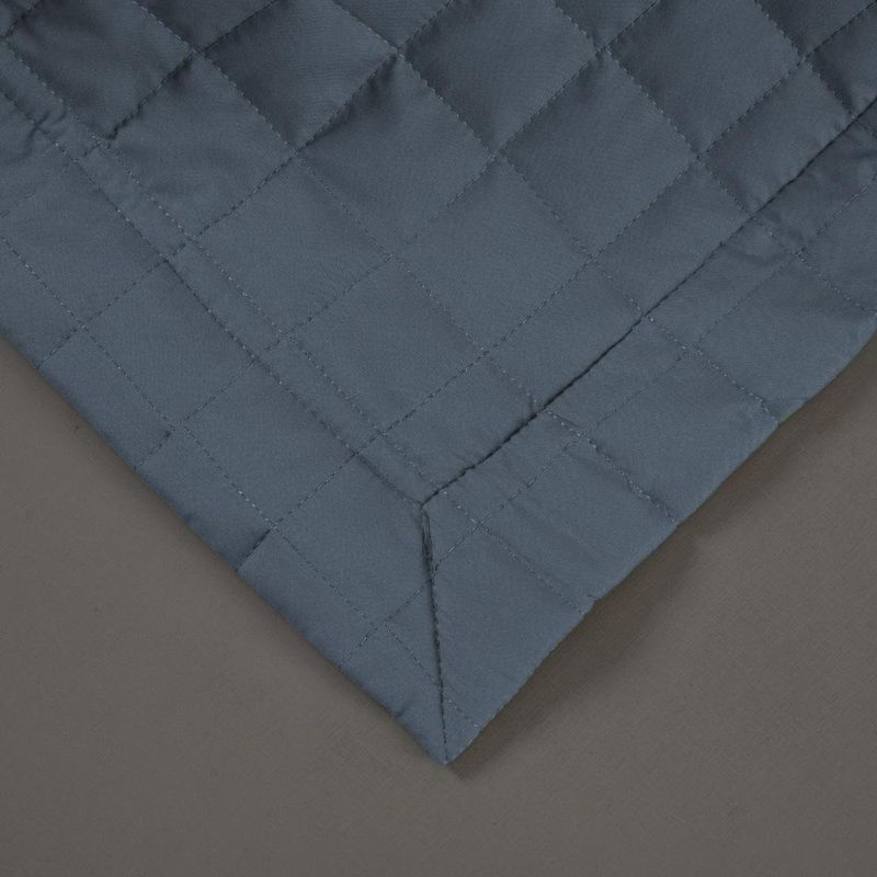 Kit cobre leito colcha bellini solteiro dupla face percal 300 fios textura matelassê 2 peças - azul