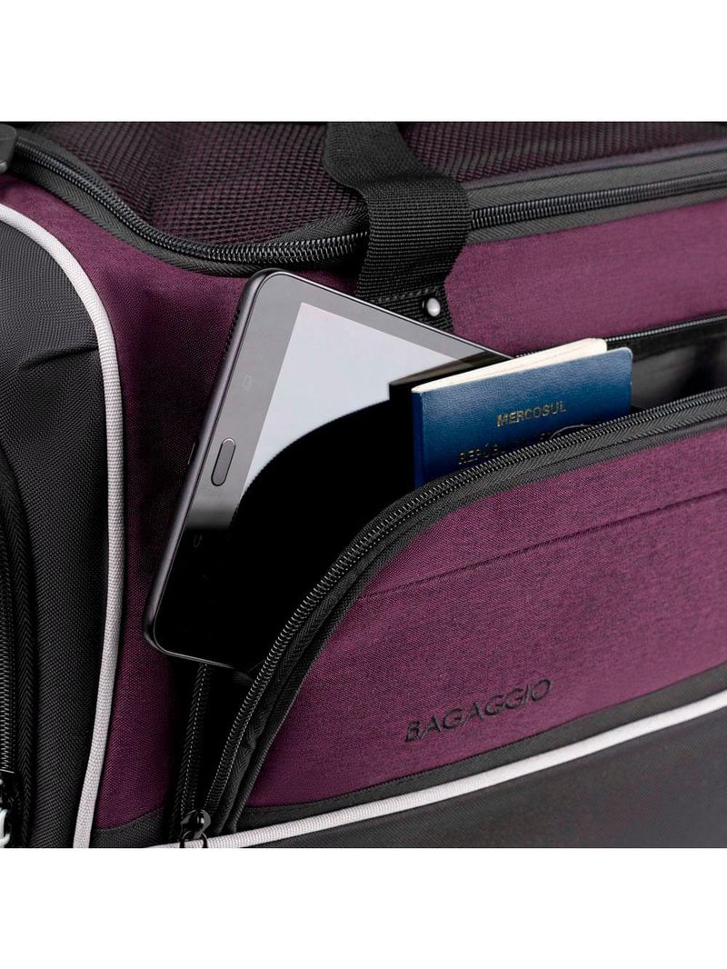 Bolsa de viagem grande juvenil  two tone vinho