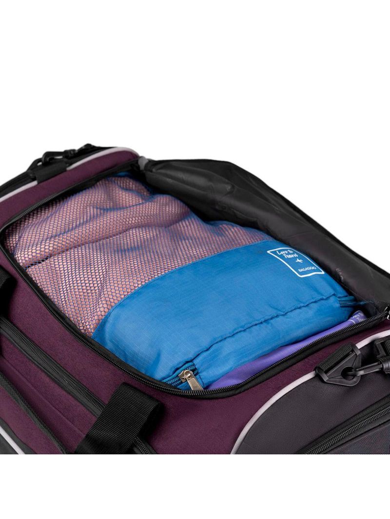 Bolsa de viagem grande juvenil  two tone vinho