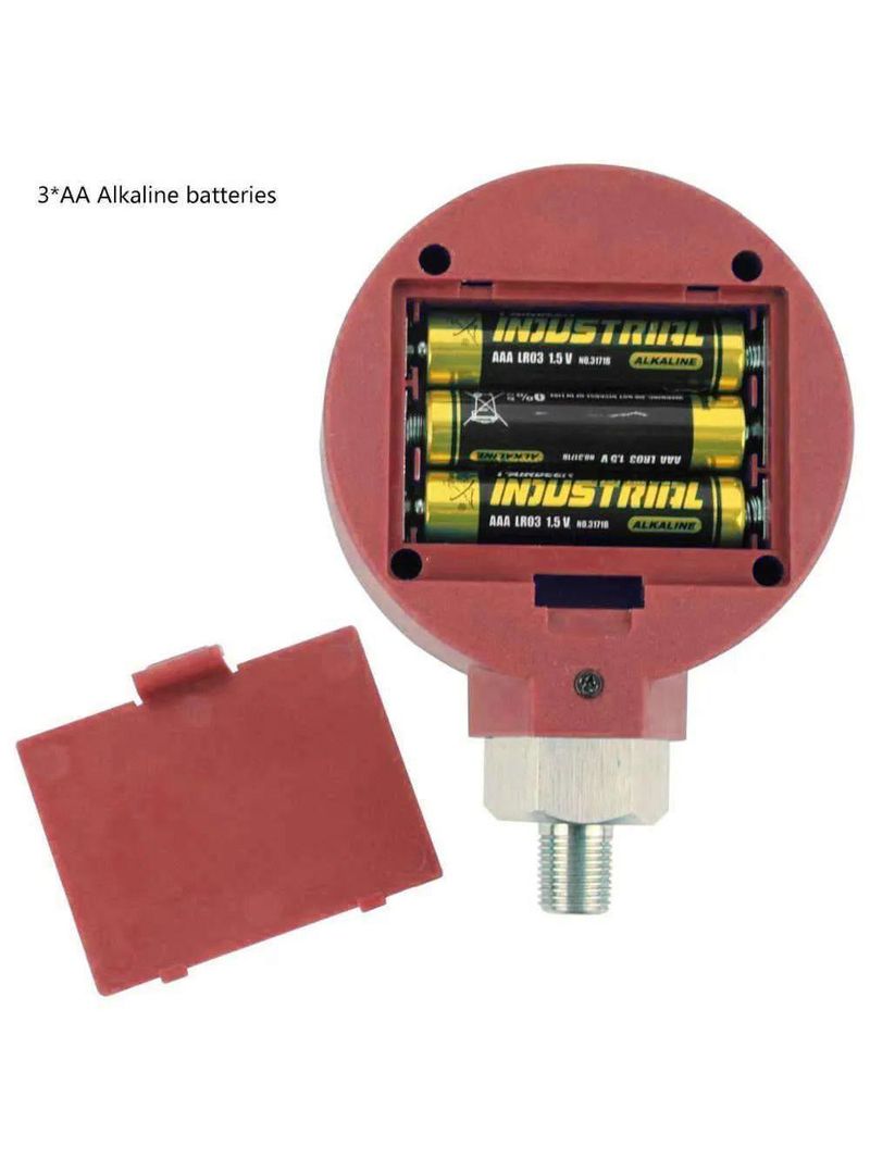 Manômetro Digital para Alta Pressão 0 a 800psi a Pilha Alcalina AA (1,5V)