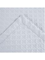 Kit cobre leito colcha atualle casal padrão dupla face microfibra 3 peças - branco