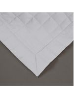 Kit cobre leito colcha bellini solteiro dupla face percal 300 fios textura matelassê 2 peças - branco