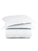 Kit cobre leito colcha alexa pompom casal padrão dupla face micropercal 3 peças - branco