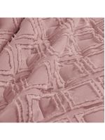 Kit cobre leito colcha adele casal padrão dupla face micropercal 300 fios 3 peças - rosê