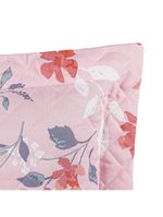 Kit cobre leito colcha belle casal padrão estampado dupla face 400 fios 3 peças floral rosê