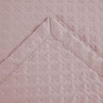 Kit cobre leito colcha atualle casal padrão dupla face microfibra 3 peças - rosê