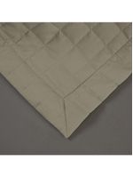 Kit cobre leito colcha bellini king dupla face percal 300 fios textura matelassê 3 peças - cáqui