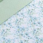 Kit cobre leito colcha maris queen estampado dupla face percalle 200 fios 3 peças forest verde