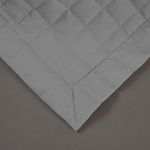 Kit cobre leito colcha bellini queen dupla face percal 300 fios textura matelassê 3 peças - cinza