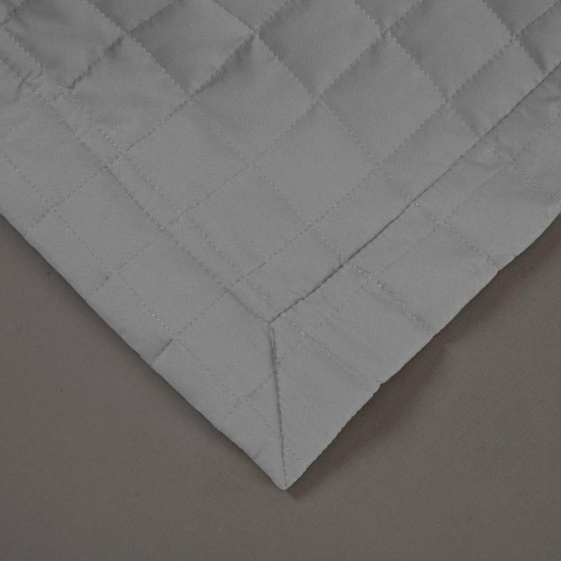 Kit cobre leito colcha bellini queen dupla face percal 300 fios textura matelassê 3 peças - cinza