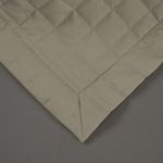 Kit cobre leito colcha bellini queen dupla face percal 300 fios textura matelassê 3 peças - cáqui