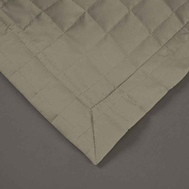 Kit cobre leito colcha bellini queen dupla face percal 300 fios textura matelassê 3 peças - cáqui