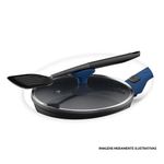 Tampa de vidro ichef polishop - shark series - 24cm - azul