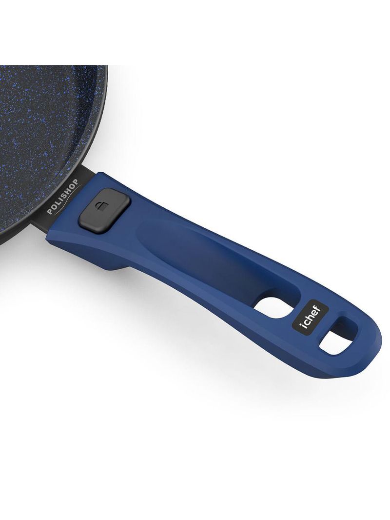 Panela polishop ichef ultra sauté grand shark series azul 24cm