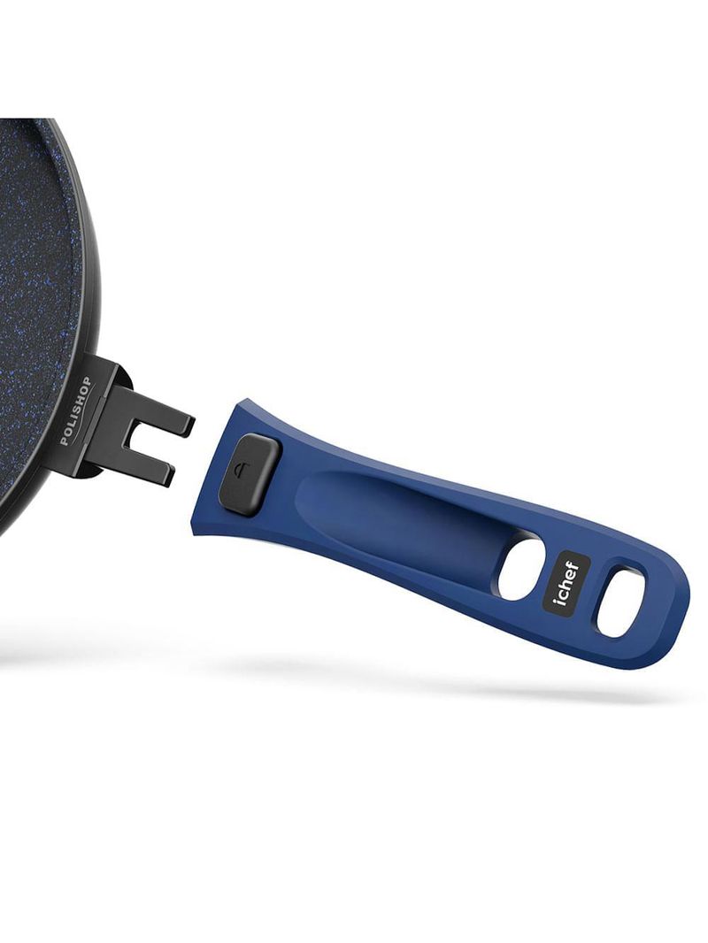 Panela polishop ichef ultra sauté grand shark series azul 24cm