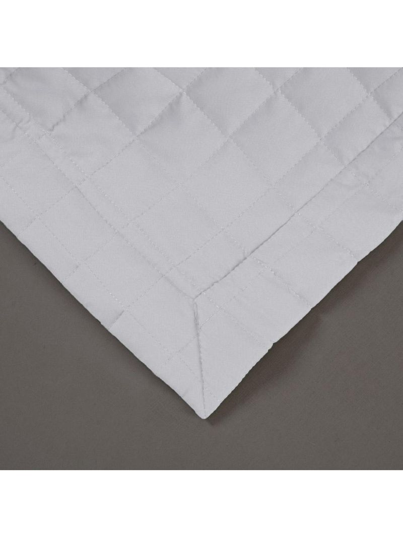 Kit cobre leito colcha bellini queen dupla face percal 300 fios textura matelassê 3 peças - branco