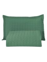 Kit cobre leito colcha bellini solteiro dupla face percal 300 fios textura matelassê 2 peças - verde
