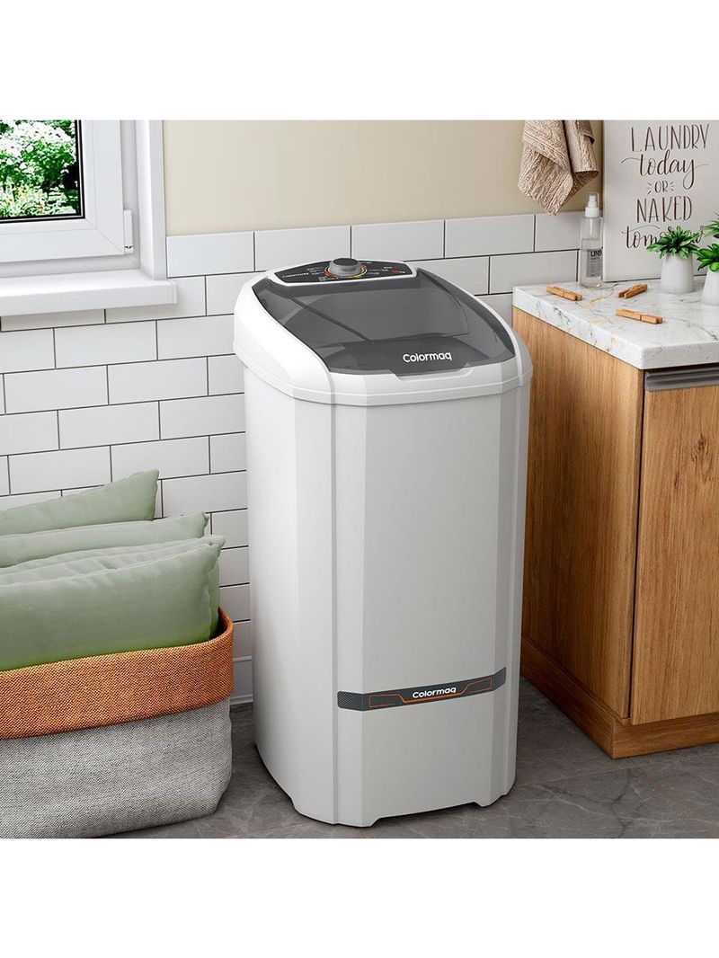 Tanquinho de Roupas Semiautomática Colormaq LCS15 – Branco | 15 kg | 8 Programas de Lavagem