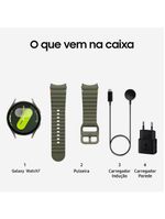 Smartwatch Samsung Galaxy Watch7 BT 40mm – Verde | Tela Super AMOLED 131" | Bluetooth | Wi-Fi | GPS | NFC | Wear OS