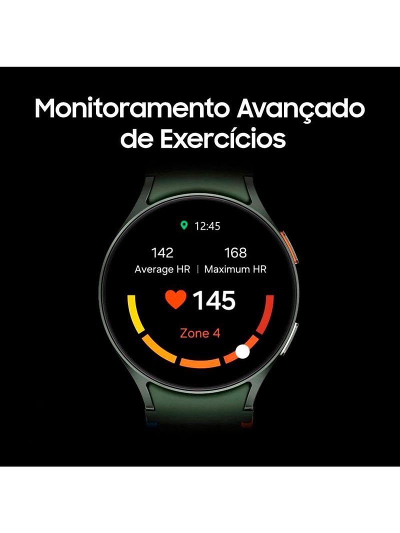 Smartwatch Samsung Galaxy Watch7 BT 40mm – Verde | Tela Super AMOLED 131" | Bluetooth | Wi-Fi | GPS | NFC | Wear OS