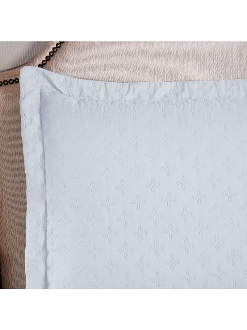 Kit cobre leito colcha atualle queen dupla face microfibra 3 peças - branco