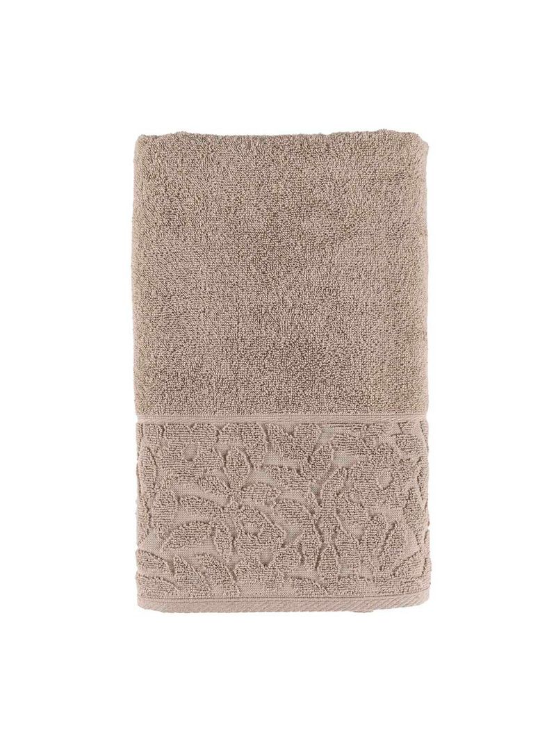 Jogo de banho blume toalhas macias 100% algodão fio penteado 5 peças verde e bege