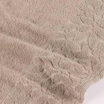 Jogo de banho blume toalhas macias 100% algodão fio penteado 5 peças verde e bege