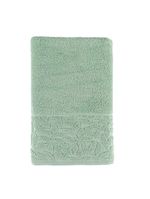 Jogo de banho blume toalhas macias 100% algodão fio penteado 5 peças verde e bege