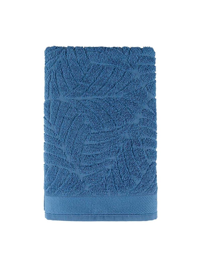 Jogo de banho native toalhas macias costela de adão 100% algodão fio penteado 5 peças azul e pitáia