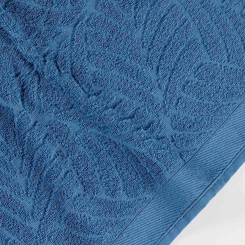 Jogo de banho native toalhas macias costela de adão 100% algodão fio penteado 5 peças azul e pitáia