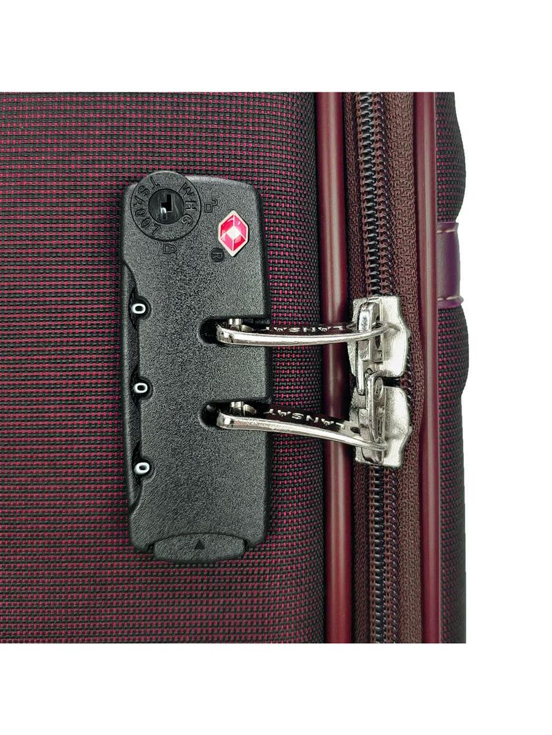 Mala de bordo lansay córdoba plus burgundy rodas 360º