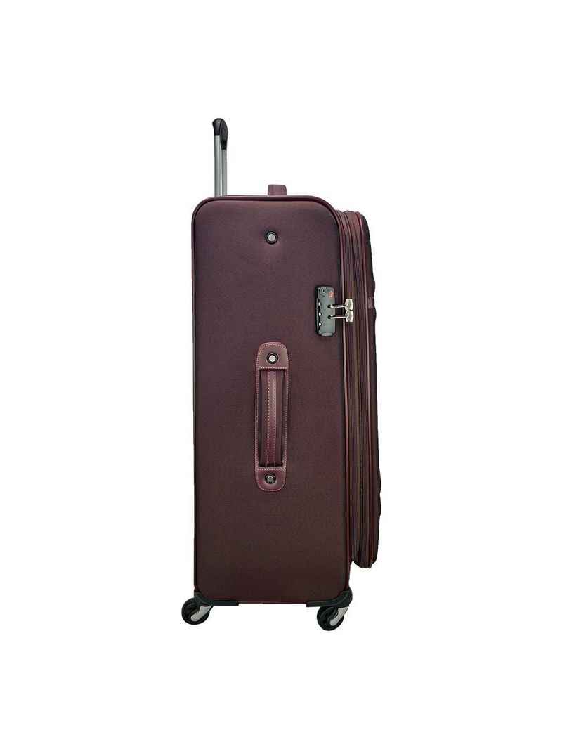 Mala de viagem lansay córdoba plus grande burgundy rodas 360º