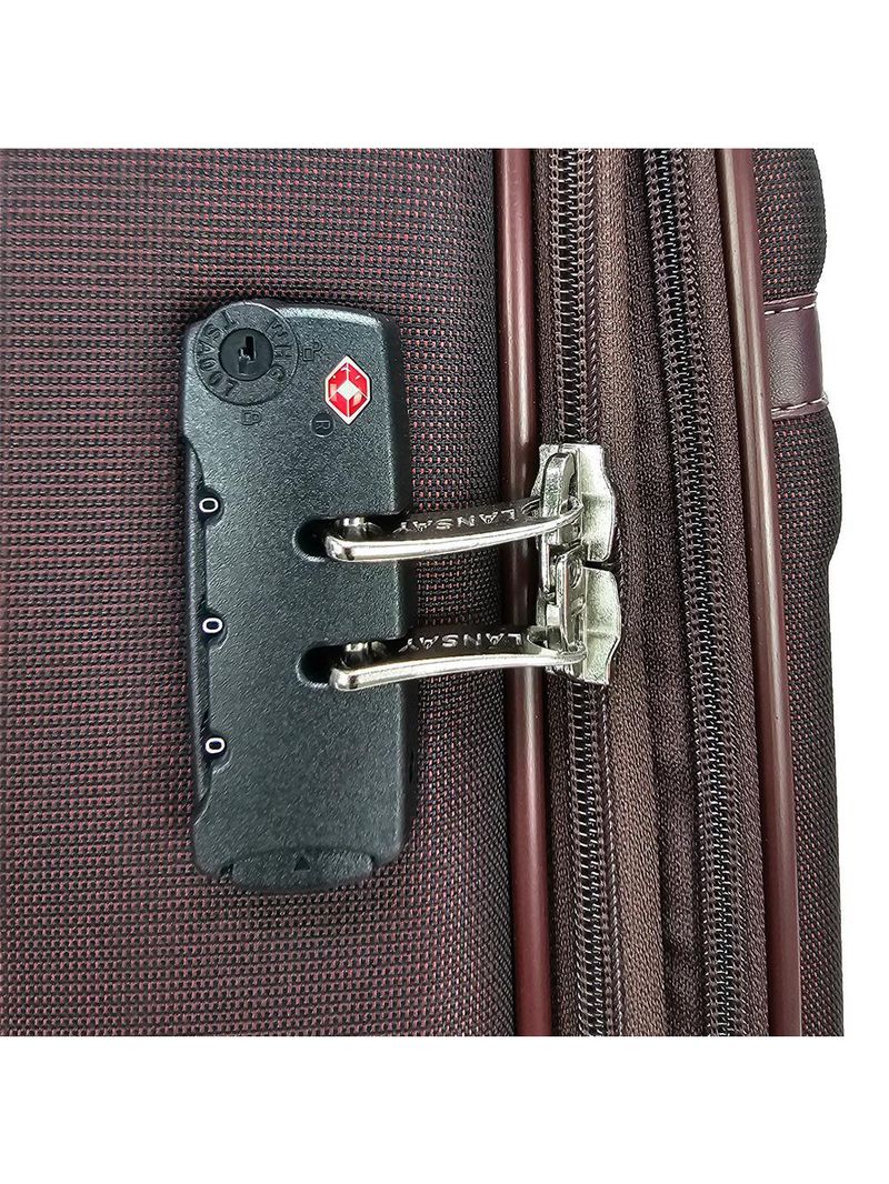 Mala de viagem lansay córdoba plus grande burgundy rodas 360º