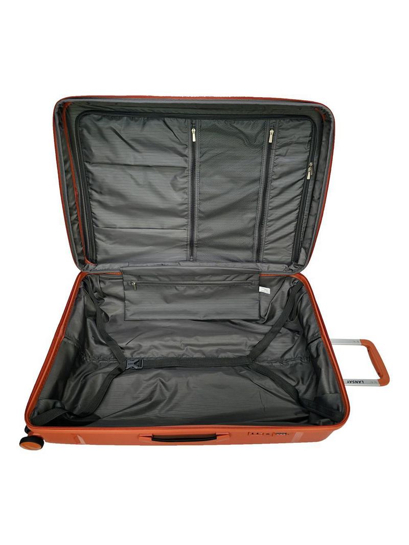 Mala grande coral expansível linha premium rodas 360°