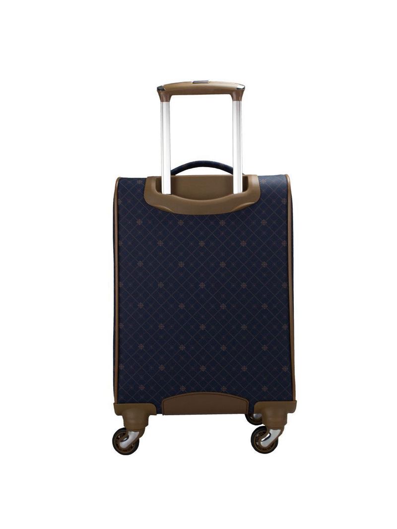 Mala de bordo munique cobalto rodas com giro 360º